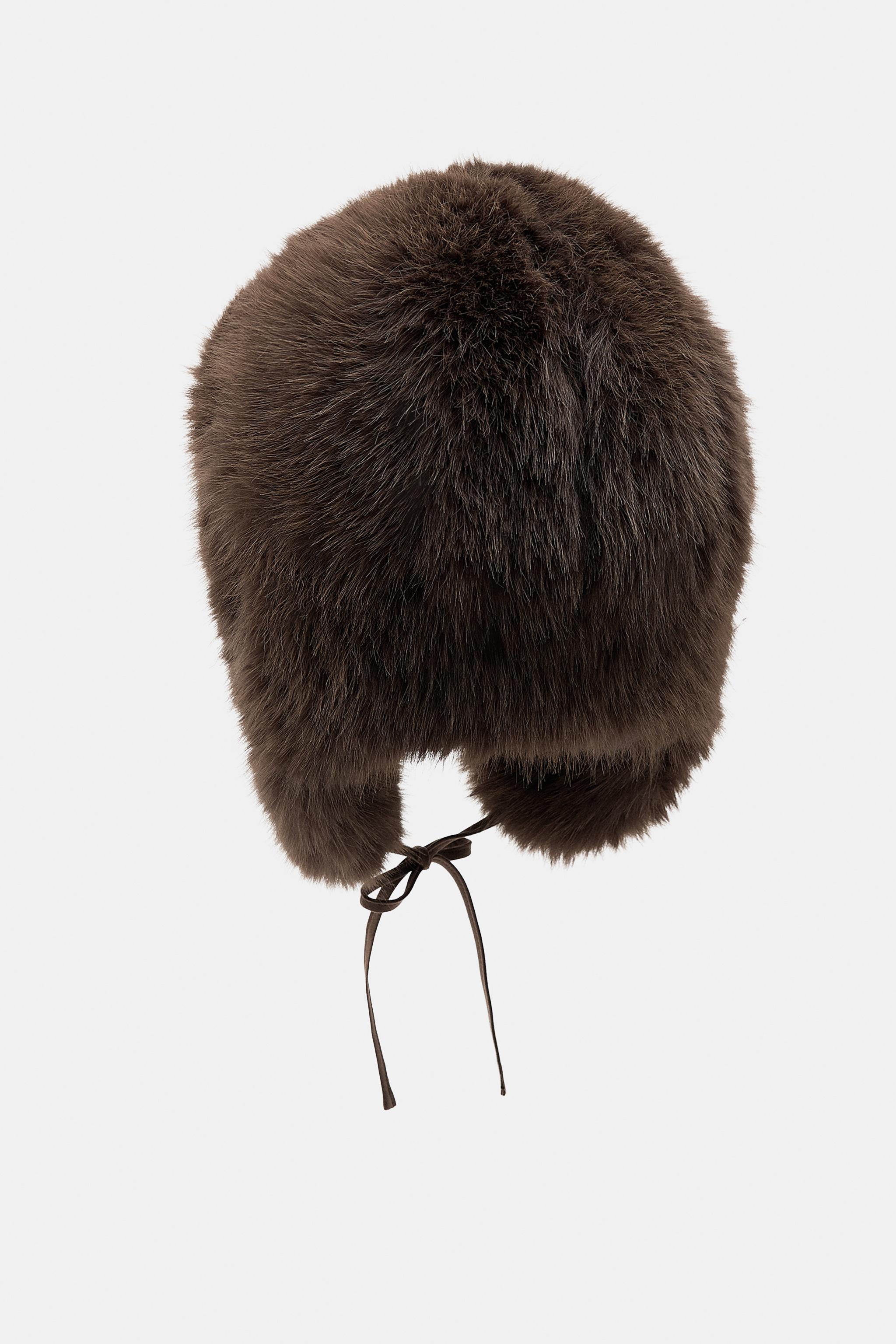 AVIATOR HAT WITH FAUX FUR